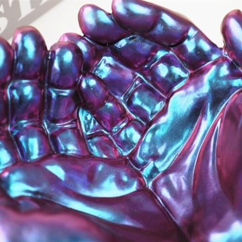 97QE Double Hands Ashtray Crystal Epoxy Resin Mold Dish Casting Silicone Mould DIY Crafts Home Decorations Making Tools