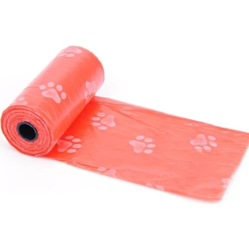 CAR-partment 15pcs/Roll Plastic Puppy Cats Pet Clean up Garbage Bag Refill Bag