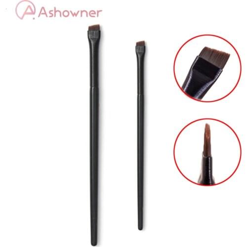 Free shipp Eyebrow brushes Super Thin Angled liner Make up brush Eye brow Synthetic hair Makeup Fine Eyebrow cosmetic tools