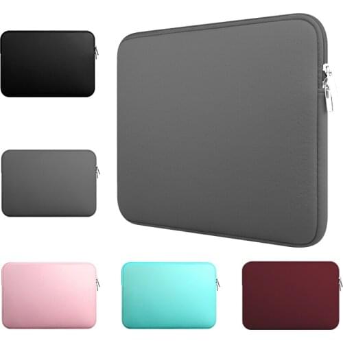 11 12 13 14 15 15.6 inch Laptop Sleeve case Bag For Macbook Air Pro Ultra-book Notebook computer Soft Zipper Bag