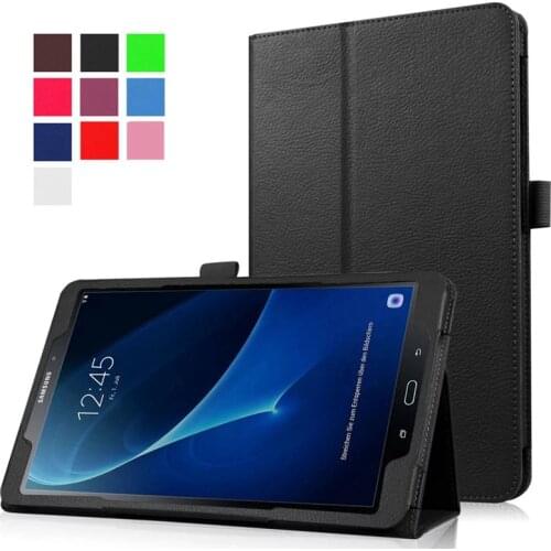 For Samsung Galaxy Tab A 10.1 T580 T585 SM-T580 Case Business Pu Leather Cover for SM-T580 Case for T580 Case+Film+Stylus Pen