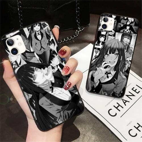 Comics Kakegurui Jabami Yumeko Anime Phone Case for iPhone 11 12 mini pro XS MAX 8 7 6 6S Plus X 5S SE 2020 XR
