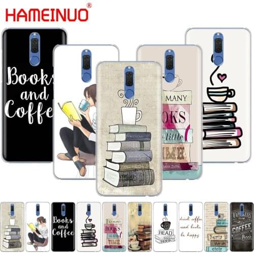 HAMEINUO Books And Coffee Inverted Mck Print Cover Case for Huawei NOVA 2 2S 3e PLUS LITE P smart enjoy 7s mate 7 8 9 10 pro