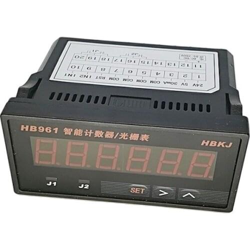 6 Digit HB961 Digital counter indicator 24V dc or 220V ac supply for pulse signal encoder and sensor