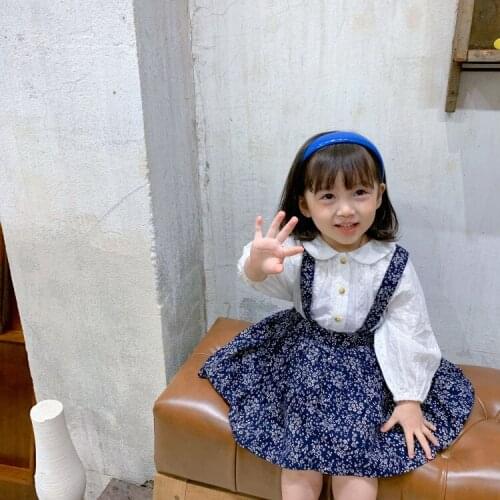 Floral Strap Dress 2021 Girls Sets Korean Dresses for Girls Clothing for Girls Costume Kids Fashion Casual Outfits Clothing Sets