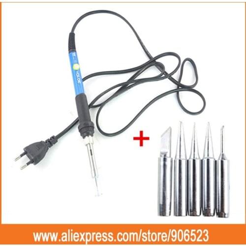 UYUE Newest EU plug 60W 110V/220V Temperature Adjustable Electric Welding Solder Soldering Iron Handle Heat Pencil Tool