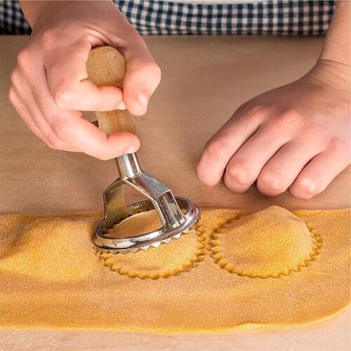 Italian Ravioli Cutter Set Pasta Press Kitchen Attachment Kit Maker Mold Tool Stamp Pastry Wheel