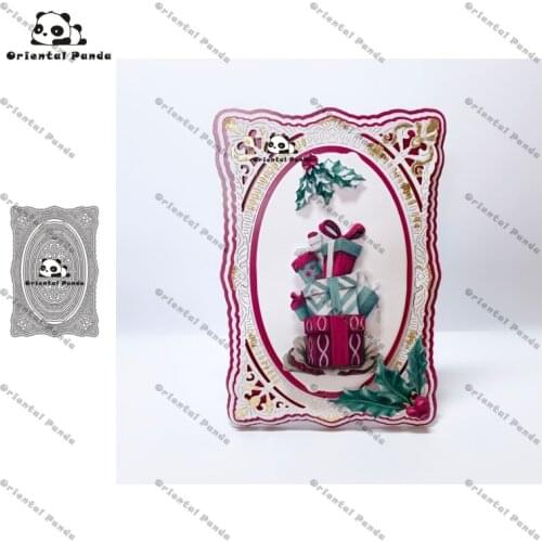 New Dies 2020 Gold plated frame Metal Cutting Dies diy Dies photo album cutting dies Scrapbooking Stencil Card Making die cut