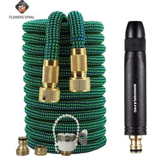 New Garden Hose High Pressure Washer Car Foam Pot Water Gun Flexible Magic Expandable Watering Hose Plastic Pipe Cleaning Tool