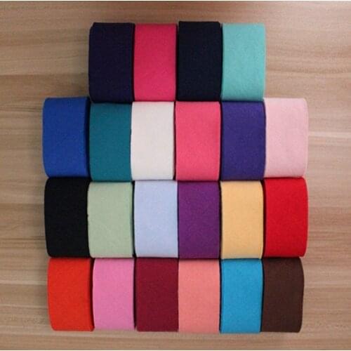 4 cm Solid Yarn Dyed Cotton Bias Binding Tapes Ribbon, Handmade Patchwork Cotton Fabric Trimming Sewing Accessories 5M