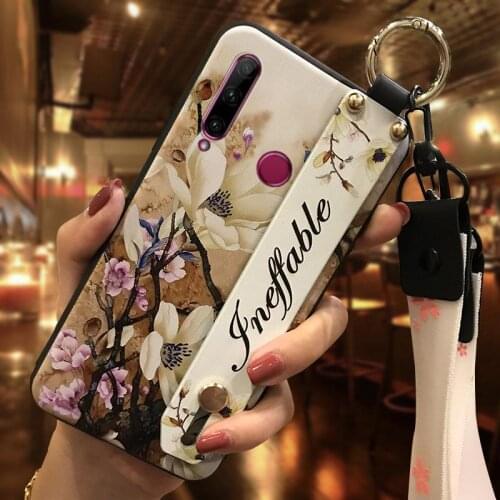 Lanyard Original Phone Case For Huawei Honor 10i/20 Lite/20i Shockproof Phone Holder Anti-dust