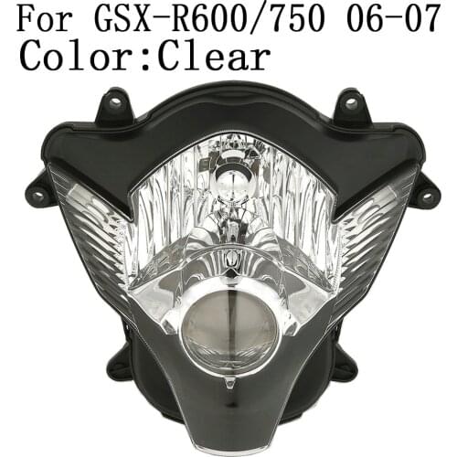 Front Headlight Lamp Assembly For Suzuki GSXR600/750 2006 2007 Clear