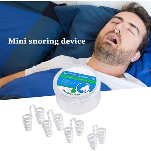 Personal Health Care Practical Supplies 4pcs Anti Snore Apnea Nose Clip Breathe Aid Stop Snore Device Sleeping Equipment