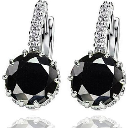 Simple Earring for Women Fashion Crystal Sunflower Zircon Earrings Jewelry 2021