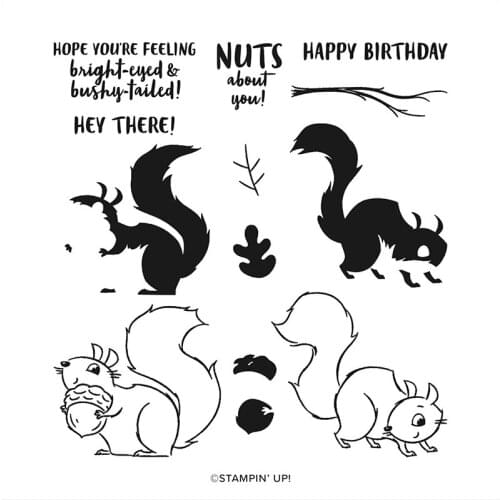 Squirrel text Stencil For Scrapbooking DIY Decoration Paper Card Embossing Handmade Craft Die Clear Stamp And Cutting Dies