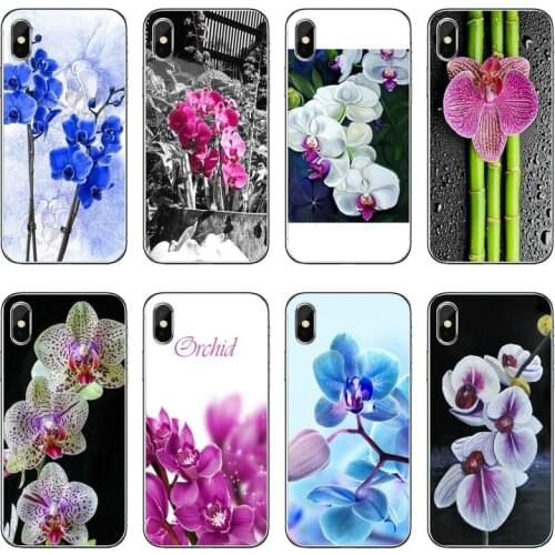 Orchid Flowers Silicone Phone Case For Huawei P30 P20 Pro P10 P9 P8 Lite Y5 Y6 Y7 Y9 Prime P Smart Plus 2018 2019