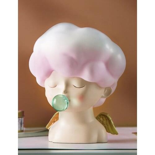 Nordic Home Decoration Bubble Girl Tabletop Figurine Ornaments Living Room Desktop Wine Cabinet Statue HomeDecorationAccessories