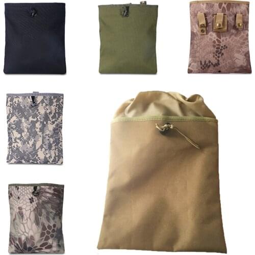Tactical Airsoft Molle DUMP Drop Pouch Military Hunting Outdoor EDC Magazine Mag Tool Bag Recovery AR15 M4 AK Pouch Accessories
