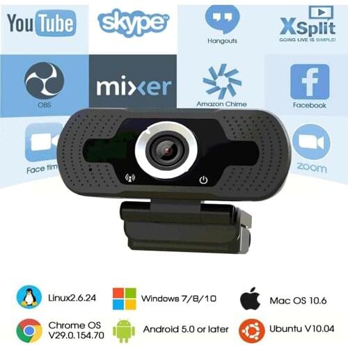 1080P Webcam Conference USB PC Camera Web Cam With Microphone for Video Calling Network Teaching Office Meeting