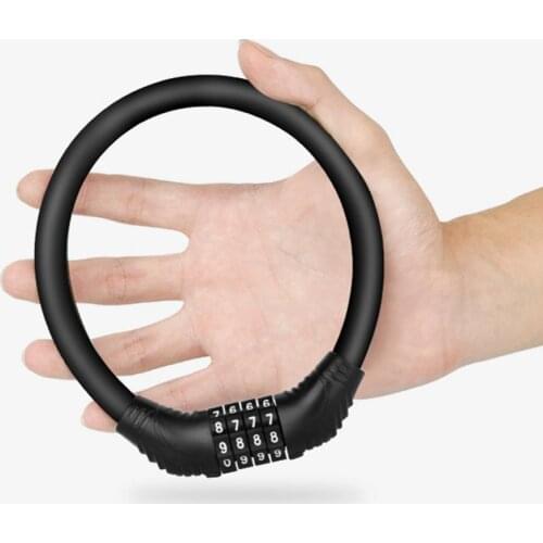 Bicycle Anti-Theft Portable Password Safety Ring Lock for Electric Motorcycle Mountain Bike Safety Ring Lock