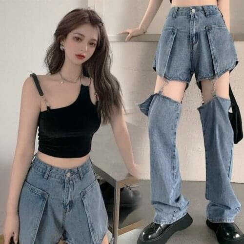 子向 Women's Straight Jeans