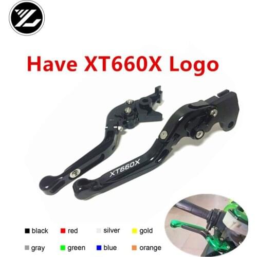 XT660X LOGO FOR YAMAHA XT660X XT 660X XT660 2004-2013 2012 2011 Motorbike Adjustable Folding Extendable Moto Clutch Brake Levers