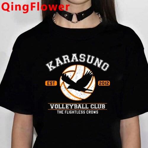 Oya Oya Oya Haikyuu Kuroo Karasuno Fly High tshirt women ulzzang japanese vintage aesthetic white t shirt top tees aesthetic