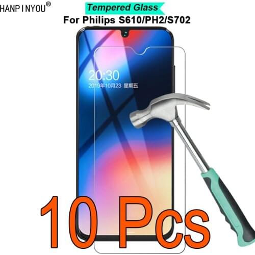 10 Pcs/Lot For Philips S610 6.09" 9H Hardness 2.5D Ultra-thin Toughened Tempered Glass Film Screen Protector Guard