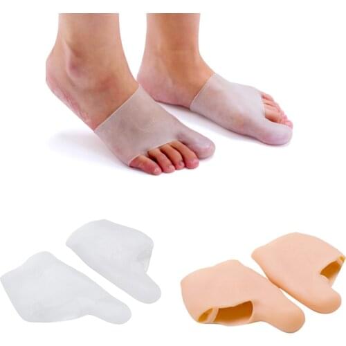 2x Gel Toe Separator Hallux Valgus Corrector Straightener Foot Protector Pad