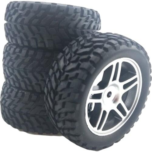 4x RC Wheels & Tires Set for Wltoys 144001 1/14 1/18 1/16 RC Crawler DIY Parts