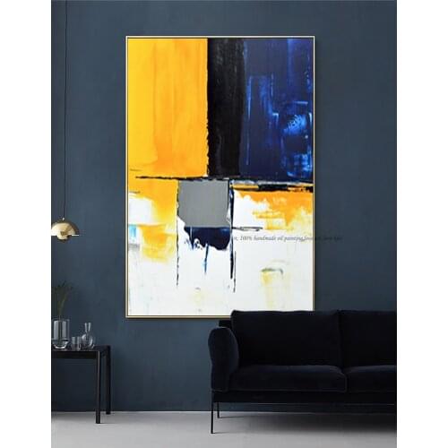 Living room oil painting abstract modern on canvas handmade laminas de cuadros pared decorativas lienzos cuadros decorativos