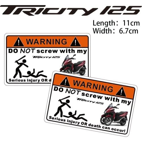 KODASKIN 2 Pieces Do Not Screw Warning Sticker Decal for Yamaha Tricity125