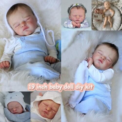 19Inch Reborn Doll Kit Jonah Fresh Color Soft Realistc DIY Kit Reborn Doll Diy Toy Drop Shipping