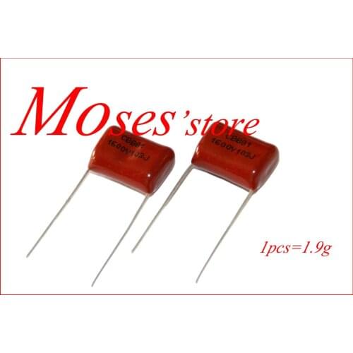 1600v 103 103J 0.01uf 10nf Capacitors 100% New Original Capacitance CBB21 Polypropylene Film Capacitor Pitch P15MM 500pcs