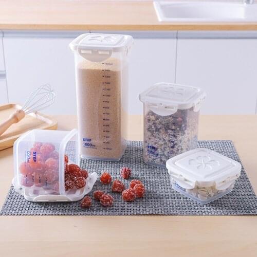 Food Preservation Multi-Scale Cylindrical Container Whole Grains Jar Scale Bottle Fresh Pot Dried Fruit Sneak Box Sealing Box
