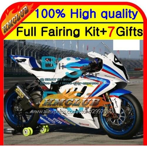 Body For BMW S1000R 09-14 S 1000R S1000RR Blue white 2HM89 S 1000 RR 09 10 11 12 13 14 S 1000RR S1000 RR Fairing NEW Blue