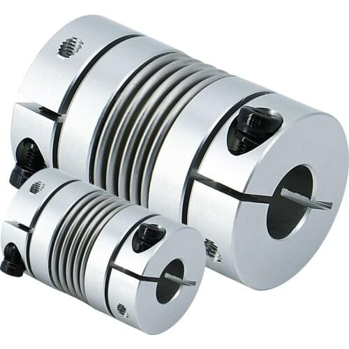 LB-B- D25L38 Bellows Coupling Aluminum Alloy Encoder Step Servo Motor Screw Spring Elastic Flexible Coupling