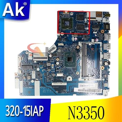 For Lenovo IdeaPad 320-15IAP Laptop Motherboard With SR2Z7 N3350 CPU 2G DG424 DG524 NM-B301 FRU 5B20P20638