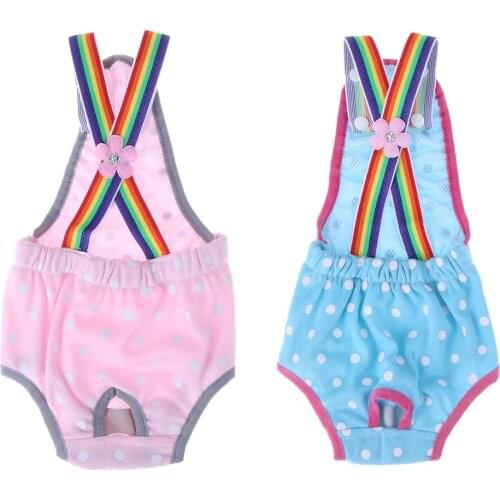 Cute Strap Physiological Pants Pet Dog Sanitary Shorts Washable Diaper Safety Menstruation Underwear Dogs Puppy Panties