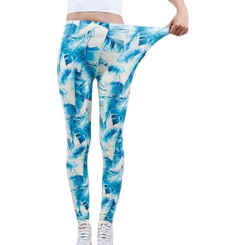 YSDNCHI Fashion Printed Sexy High Waist Legging Slim Elasticity Push Up Fitness Gym Leggins Women Pants Jeggins Skinny