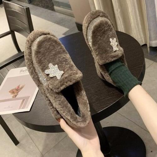 Soft Women Wool Cow Suede Boots Woman Plus Size Snow Boots Dancing Casual Shoes Woman Newest Flat Shoes Platform Boots R14-22