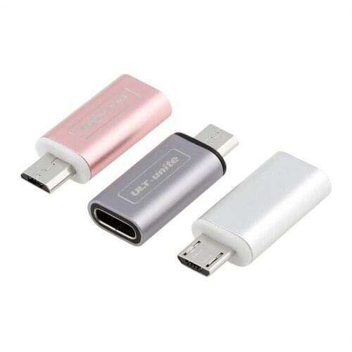 The new type-c female to micro male Android phone supports 3A current OTG adapter