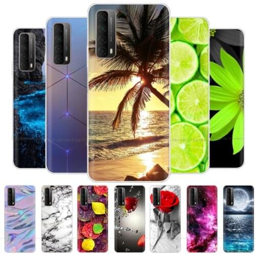 Silicon Case for Huawei P Smart 2021 Case Bumper Soft TPU Phone Cover for Huawei Psmart 2021 Full 360 Protective Painted Fundas