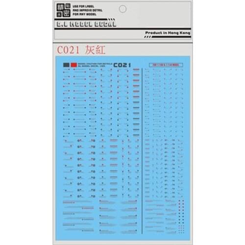 For DL Gundam BWR 1 set Decal Detail Up Water Slide Paste Sticker