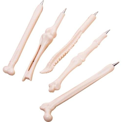 100 Pcs Wholesale Bone Pen Ball Pens Mon-ster Toy Ballpoint Pen Stationery School Supplies Office Accessories Stylo