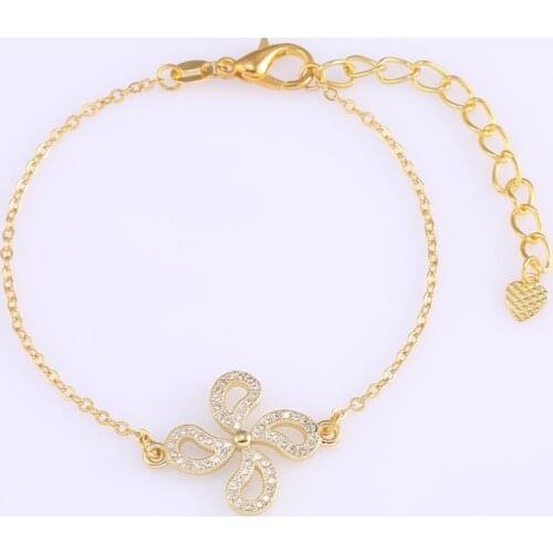 2018 Merry Christmas Gifts Floating Flower Connector Charms Bracelets Women Fashion Gold Lobster Chains Charm Bracelets