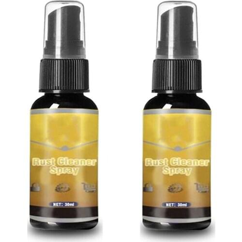 2X30ML Powerful All-Purpose Rust Cleaner Spray Derusting Spray Car Maintenance Household Cleaning Tools Anti-rust Lubricant