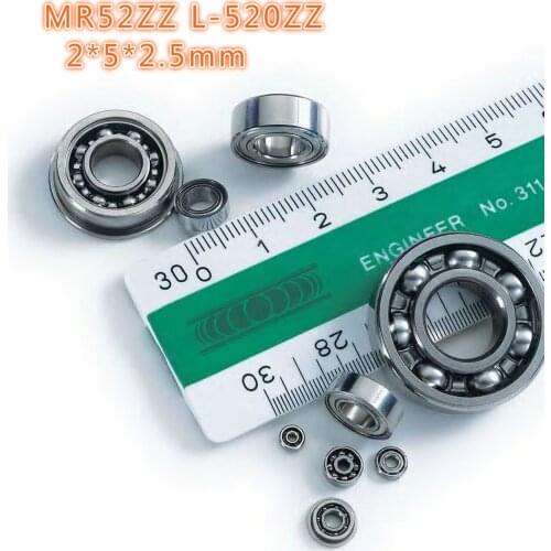 5pc Miniature bearing MR52ZZ l-520zz size 2*5*2.5mm bearings for tranmition jmc