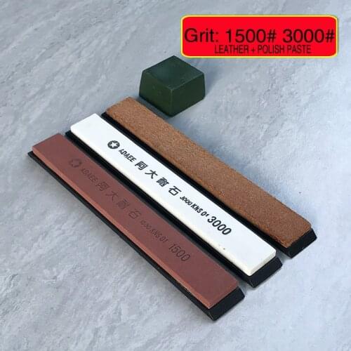 White Corundum Fixed Angle Sharpener Whetstone Knife Sharpener Sharpening Polishing Correction Stone Leatherwear Set