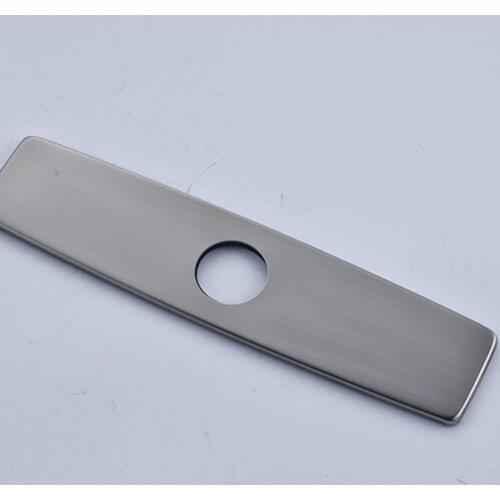 Free Shipping Brushed Nickel Square Cover Plate Kitchen & Basin Faucet Decoration Cap 8" Sink